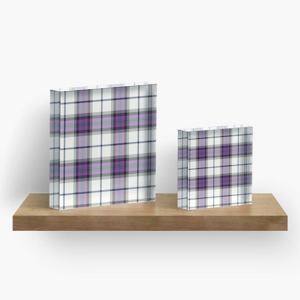 Alexander Dress tartan acrylic block