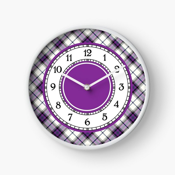 Alexander Dress tartan wall clock