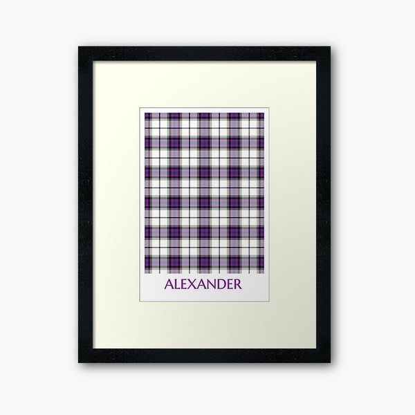 Alexander Dress tartan framed print