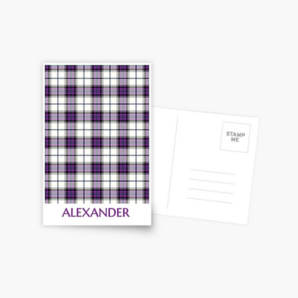 Alexander Dress tartan postcard