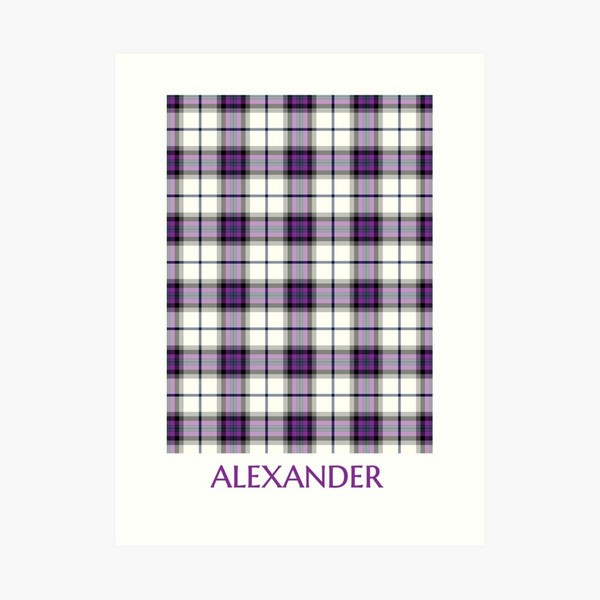 Alexander Dress tartan art print