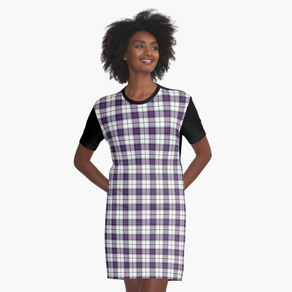 Alexander Dress tartan tee shirt dress