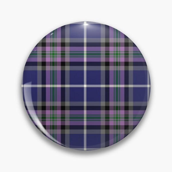 Alexander tartan pinback button