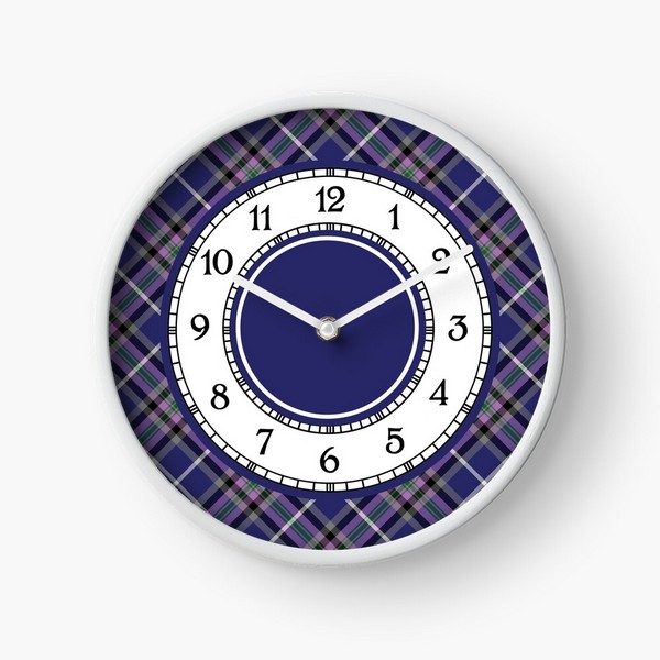 Clan Alexander Tartan Wall Clock