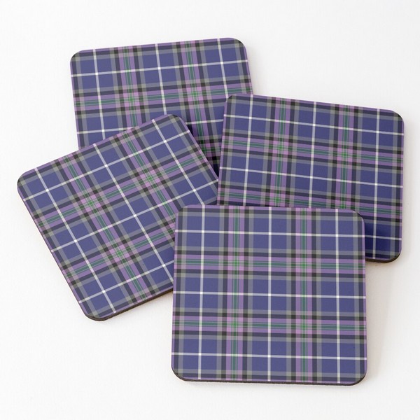 Alexander tartan beverage coasters