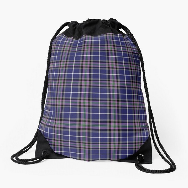 Alexander tartan drawstring bag