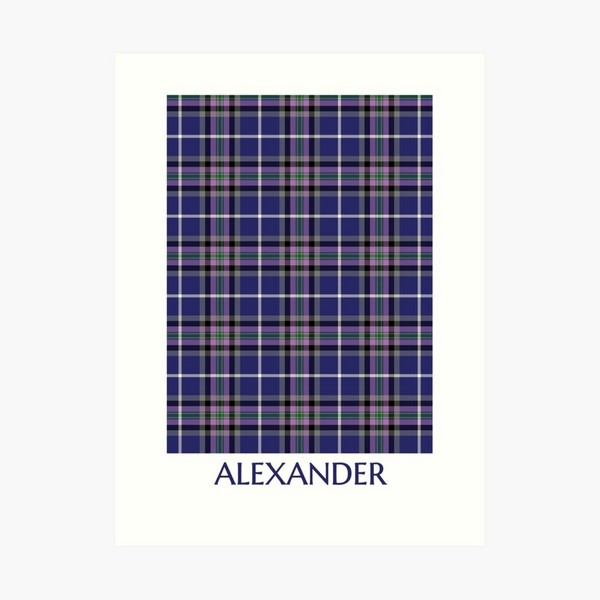 Clan Alexander Tartan Print
