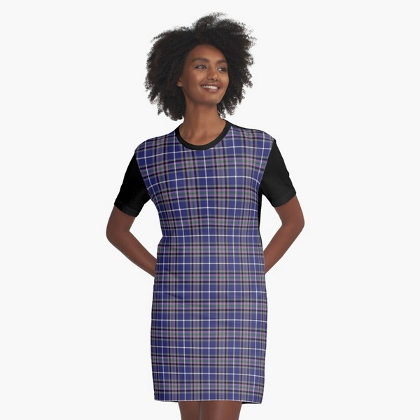 Alexander tartan tee shirt dress