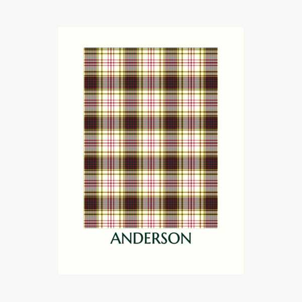 Anderson Dress tartan art print
