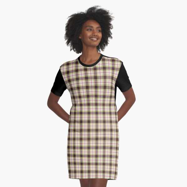 Anderson Dress tartan tee shirt dress