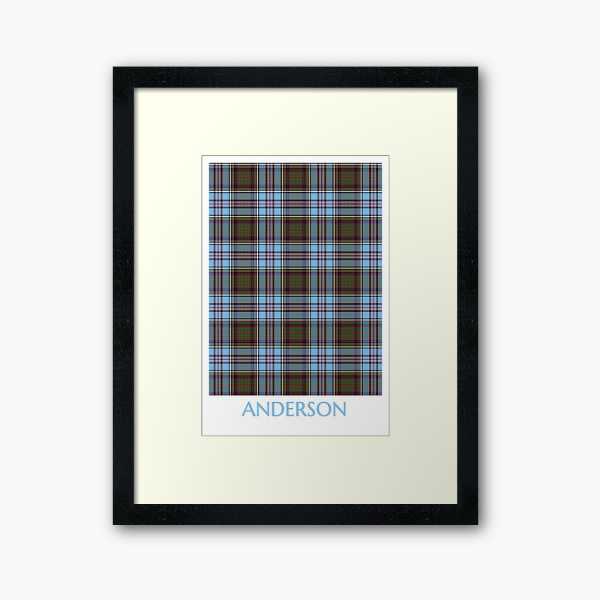 Clan Anderson Tartan Framed Print