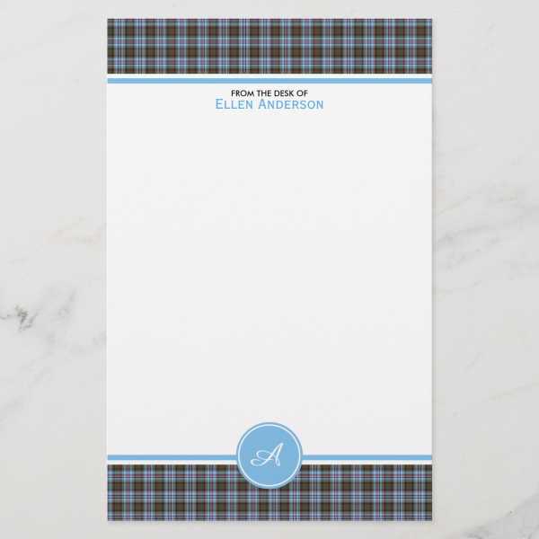 Clan Anderson Tartan Stationery