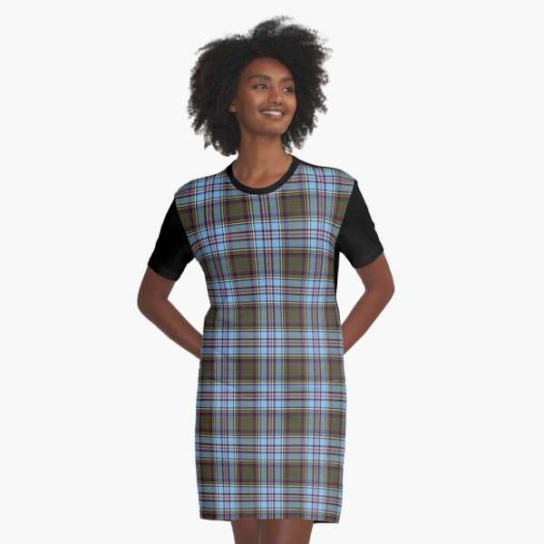 Anderson tartan tee shirt dress