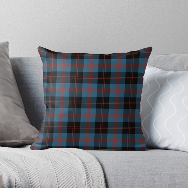 Angus tartan throw pillow