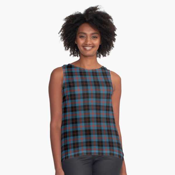 Angus tartan sleeveless top