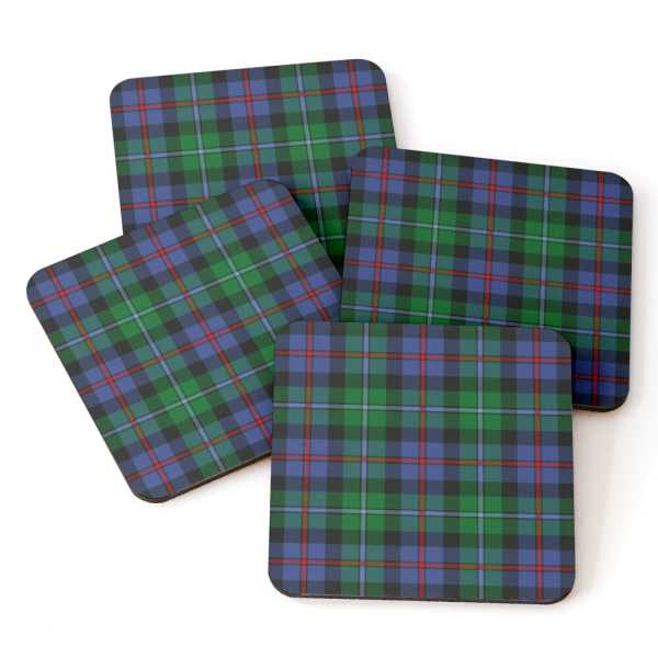 Argyll tartan beverage coasters