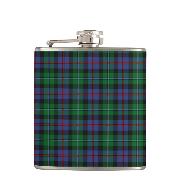 Argyll tartan hip flask