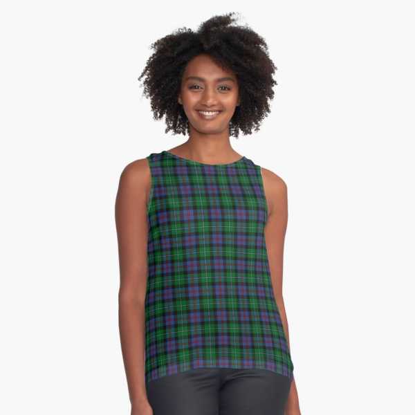 Argyll tartan sleeveless top