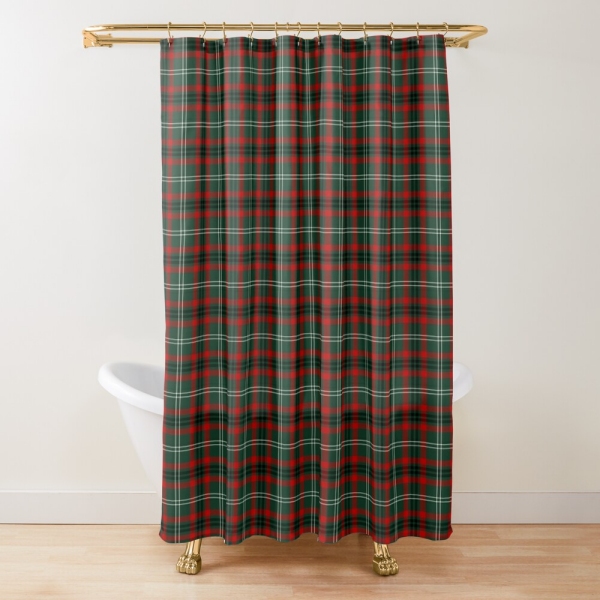 Arkansas Tartan Shower Curtain