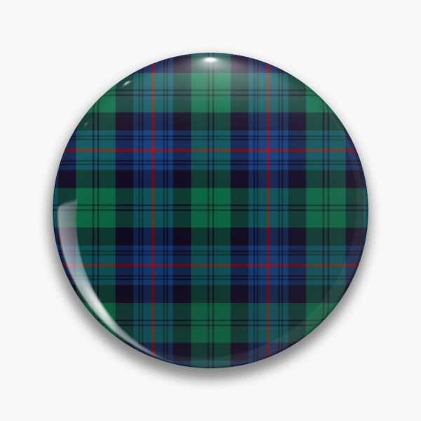 Armstrong tartan pinback button