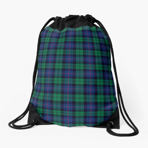 Armstrong tartan drawstring bag