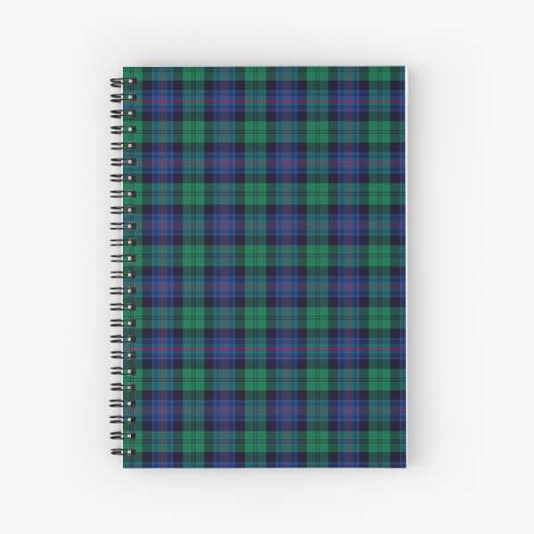 Armstrong tartan spiral notebook