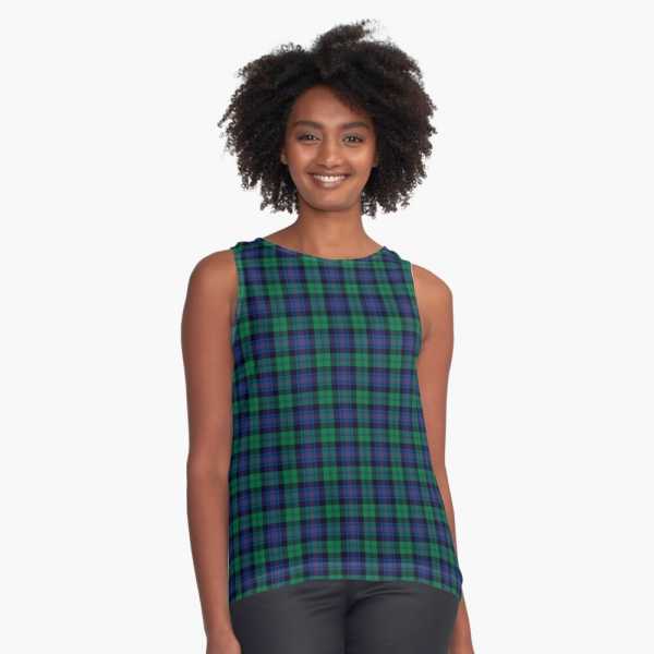 Armstrong tartan sleeveless top