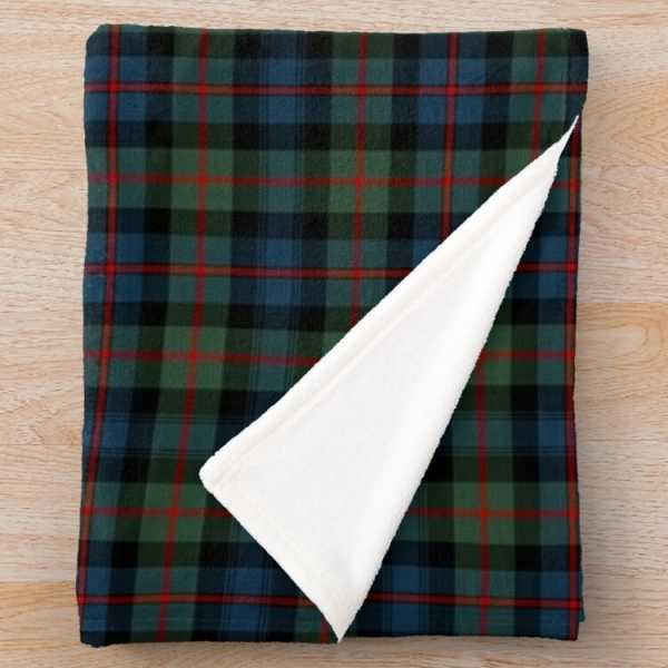 Atholl tartan fleece throw blanket