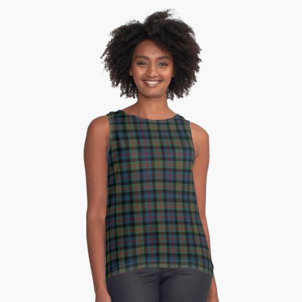 Atholl tartan sleeveless top