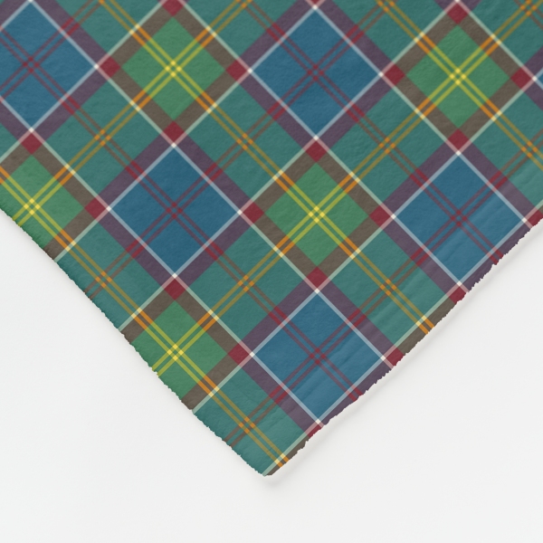 Ayrshire tartan fleece blanket