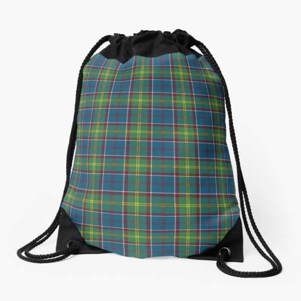 Ayrshire tartan drawstring bag