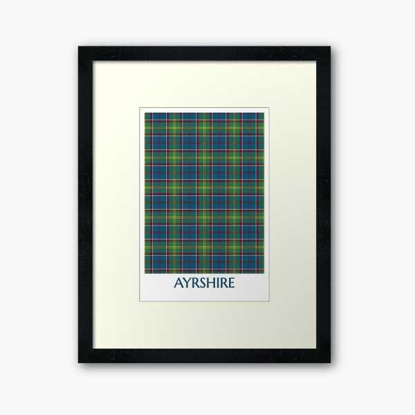 Ayrshire tartan framed print