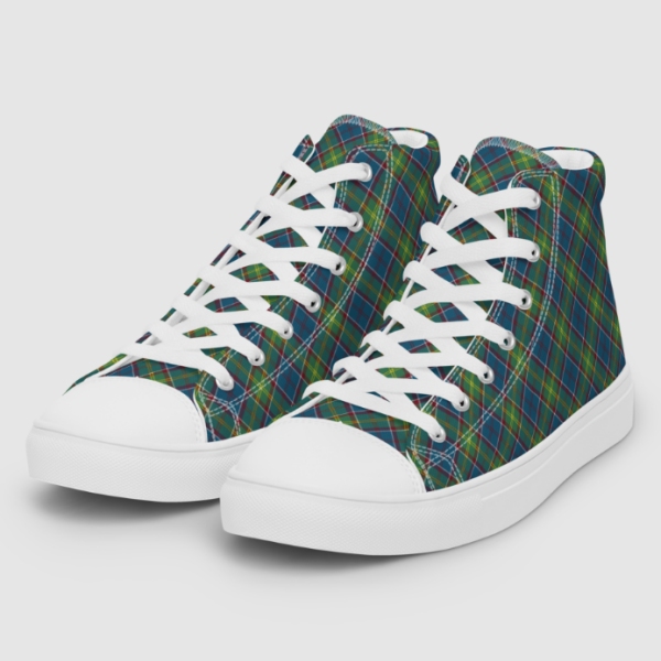 Ayrshire tartan men's hightop shoes