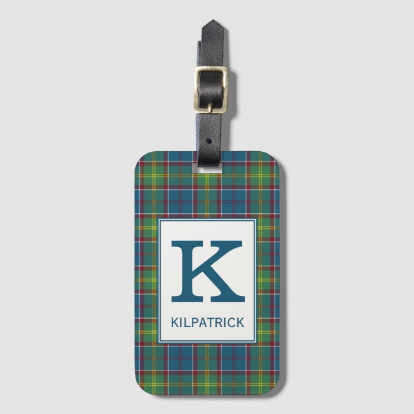 Ayrshire Tartan Bag Tag