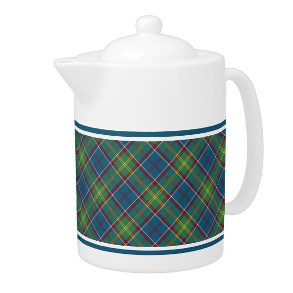 Ayrshire tartan teapot