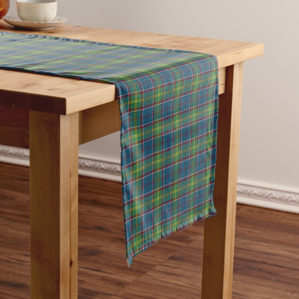 Ayrshire tartan table runner