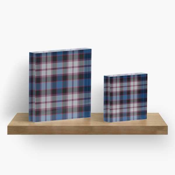 Badenoch tartan acrylic block