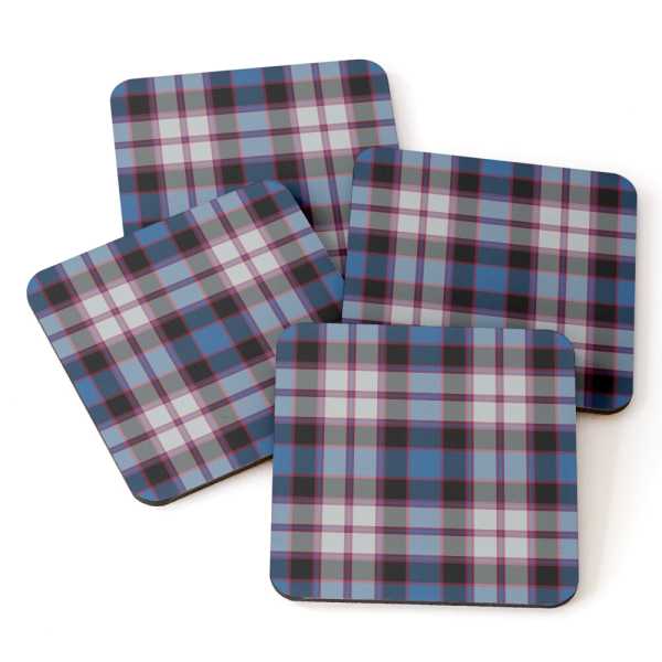 Badenoch tartan beverage coasters