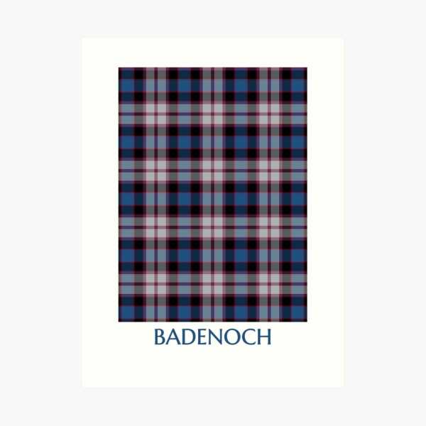 Badenoch tartan art print