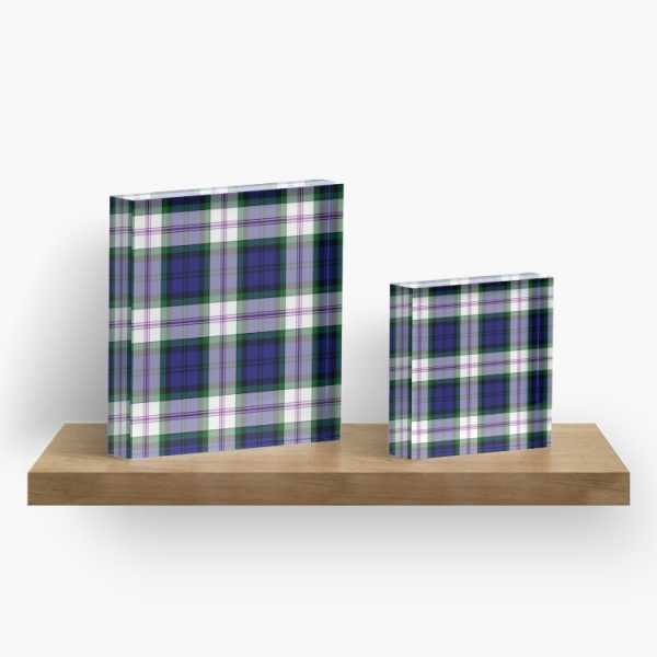 Baird Dress tartan acrylic block