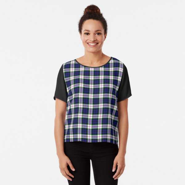 Baird Dress tartan chiffon top