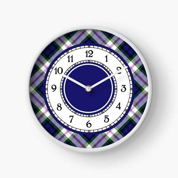 Baird tartan wall clock