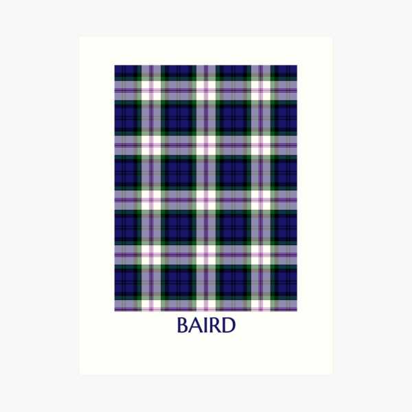 Baird Dress tartan art print