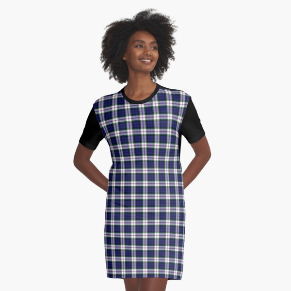 Baird Dress tartan tee shirt dress