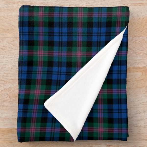 Baird tartan fleece throw blanket