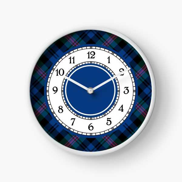 Baird tartan wall clock