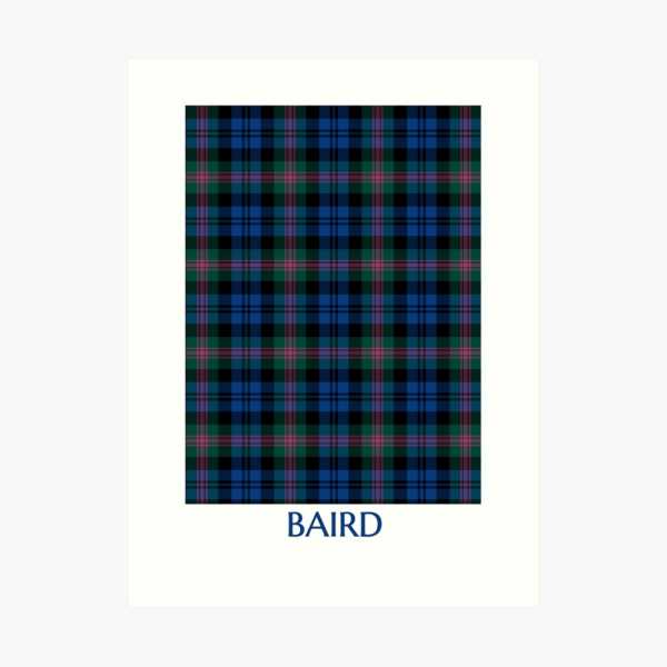 Baird tartan art print