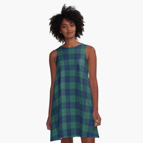 Barclay Hunting tartan a-line dress