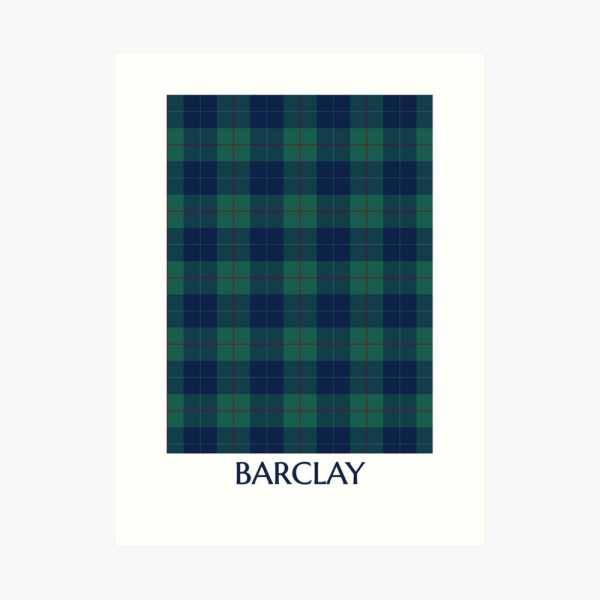 Barclay Hunting tartan art print