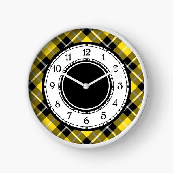 Barclay tartan wall clock